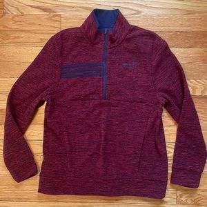 Adidas Youth Fleece Half Zip Pullover Size L (14/16)